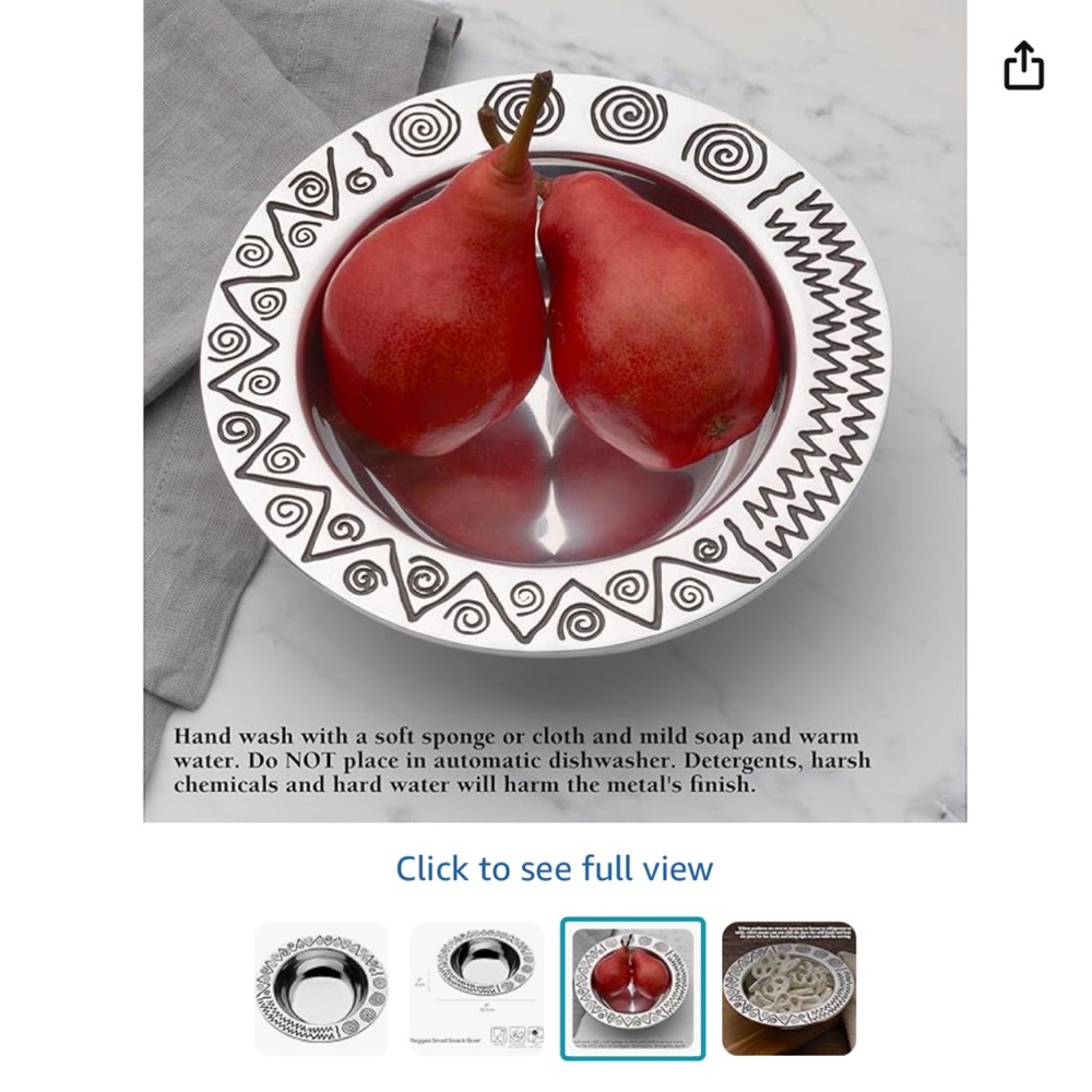 Wilton Armetale Reggae Dipping Bowl Small Snack Serving Bowl Cook/Chill/Grill 6” - Picture 2 of 15
